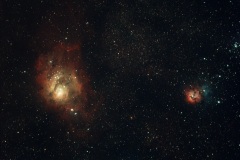 Lagoon and Trifid one light frame